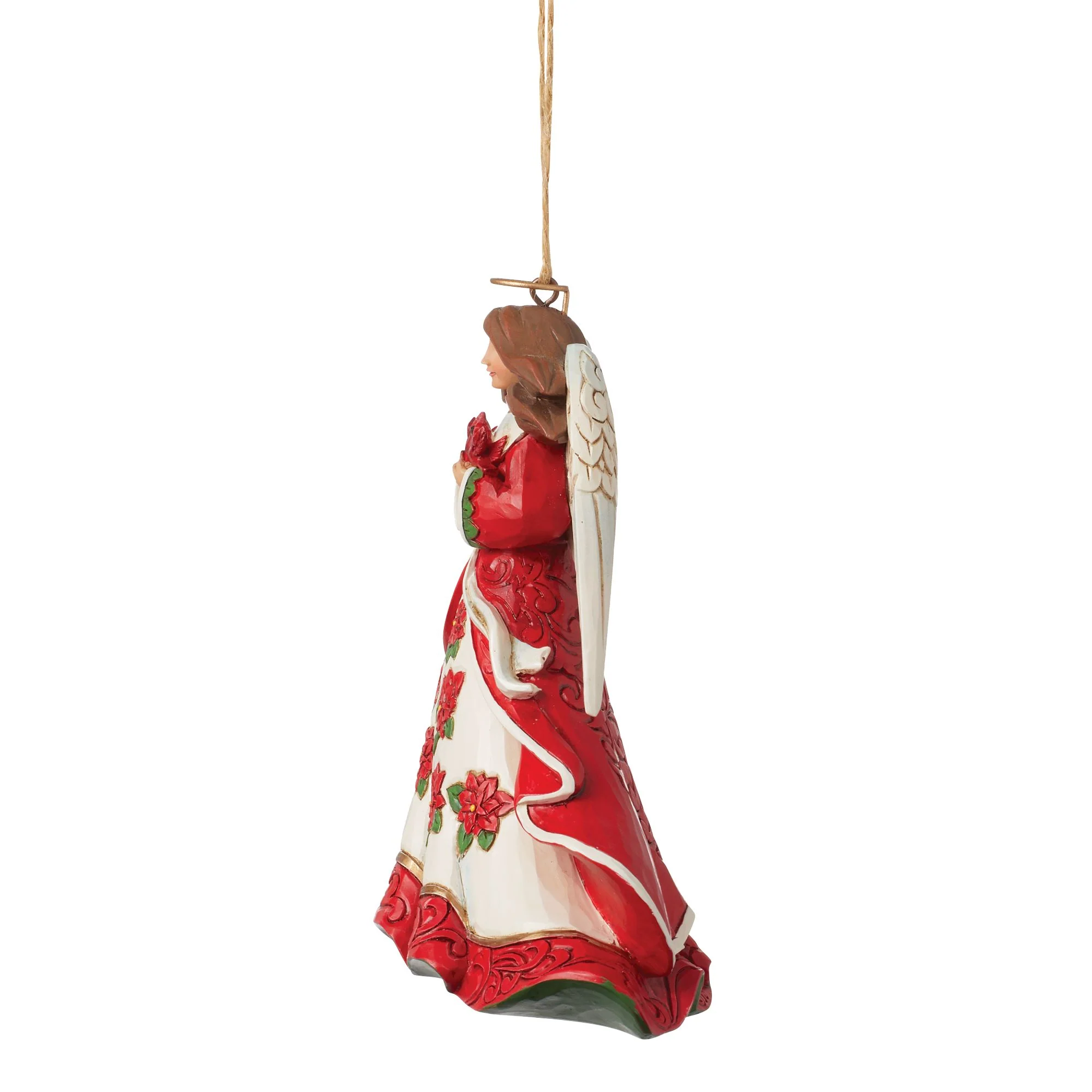 Red Angel with Cardinals Orn - Image 3